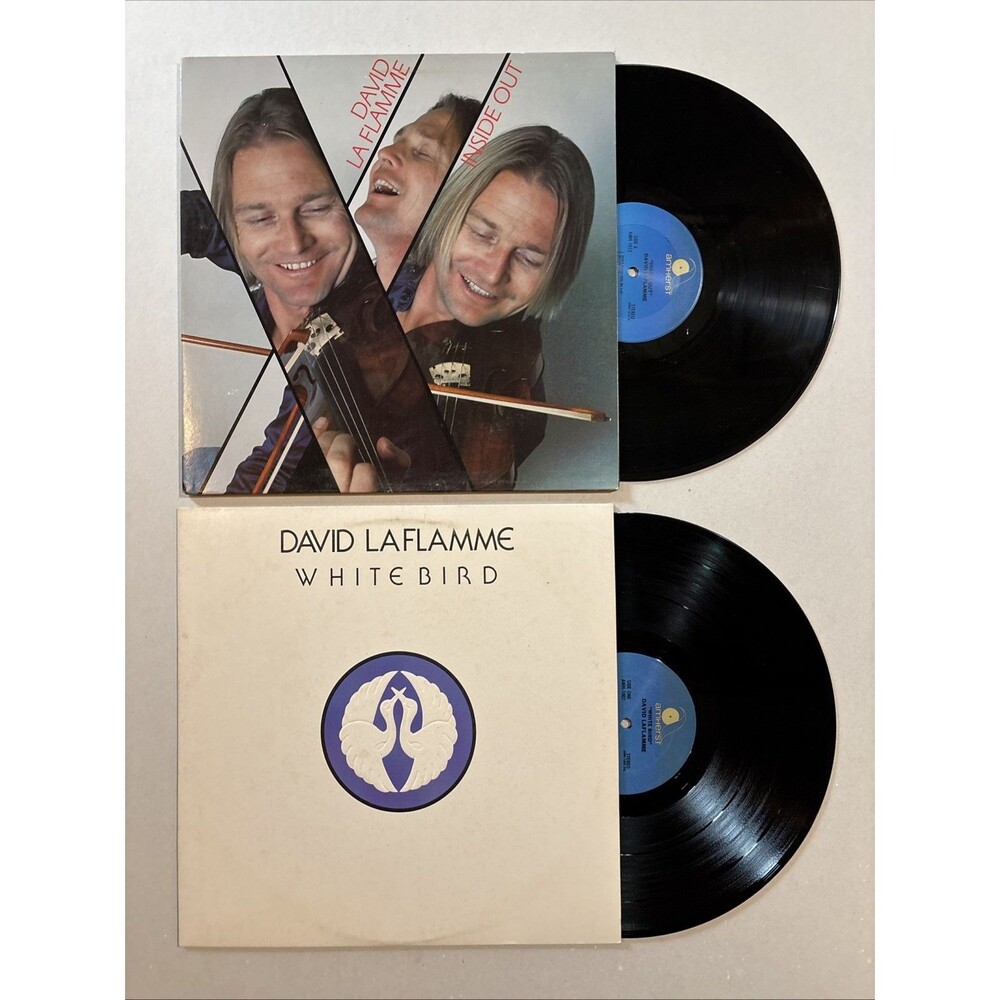 David La Flamme Vinyl LP Lot Set Of 2 • Inside Out, White Bird
